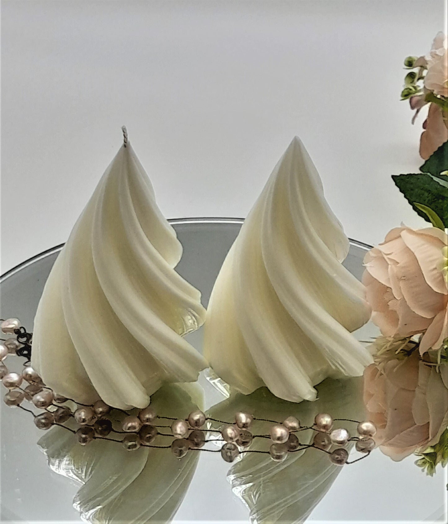 Sculptural Spiral Candles