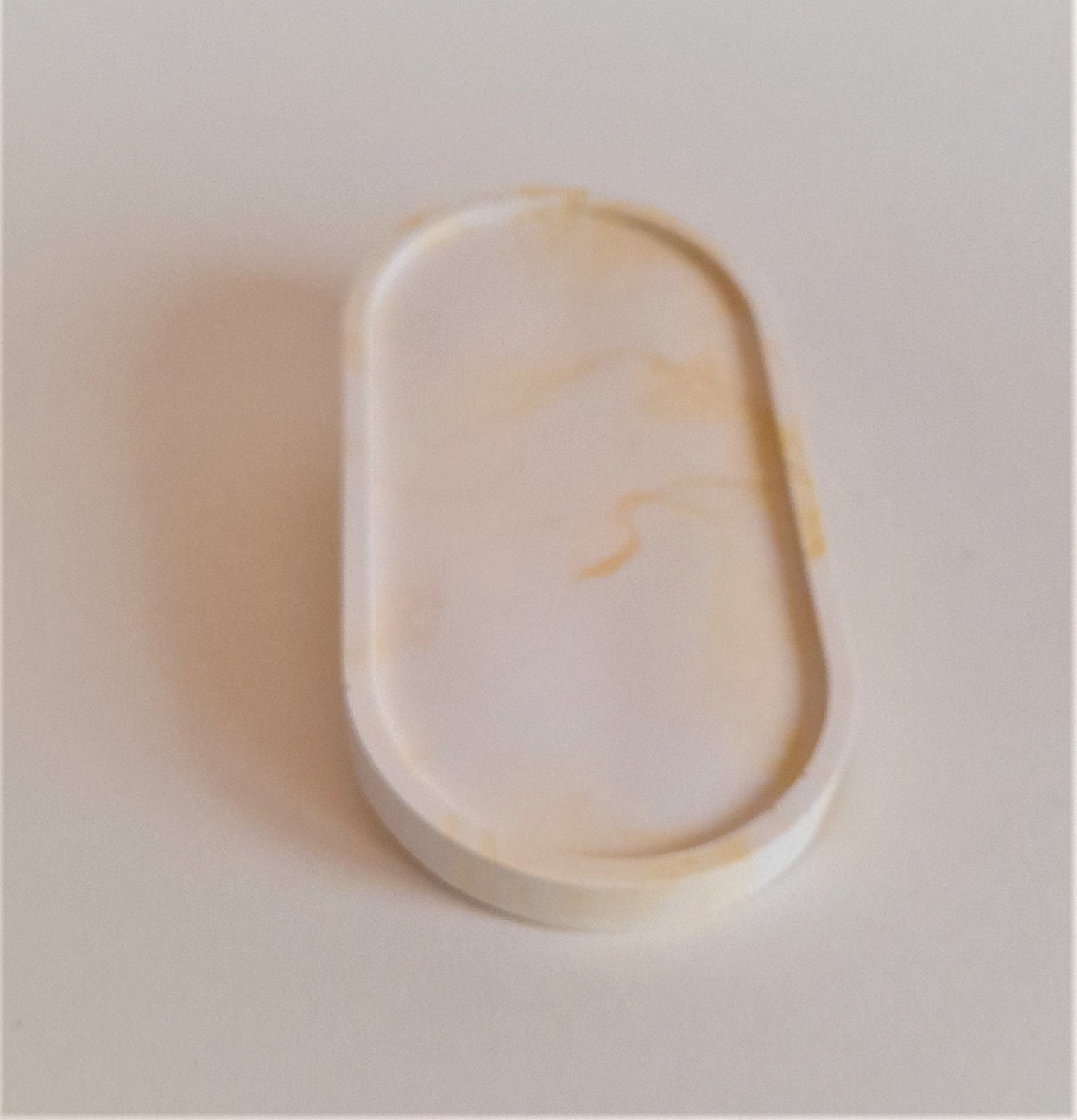 Cream & Mustard Oval Tray