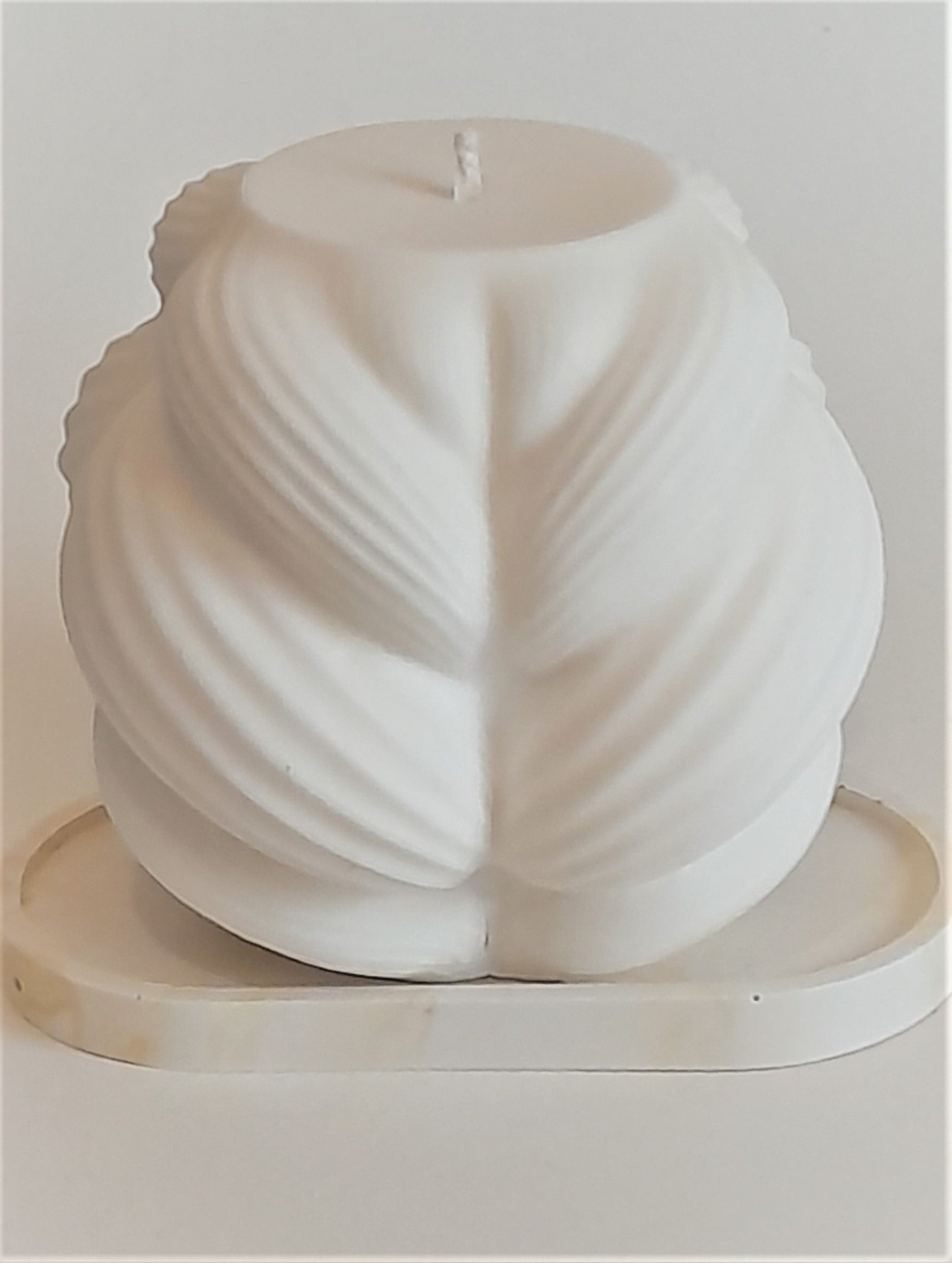 Cream & Mustard Oval Tray