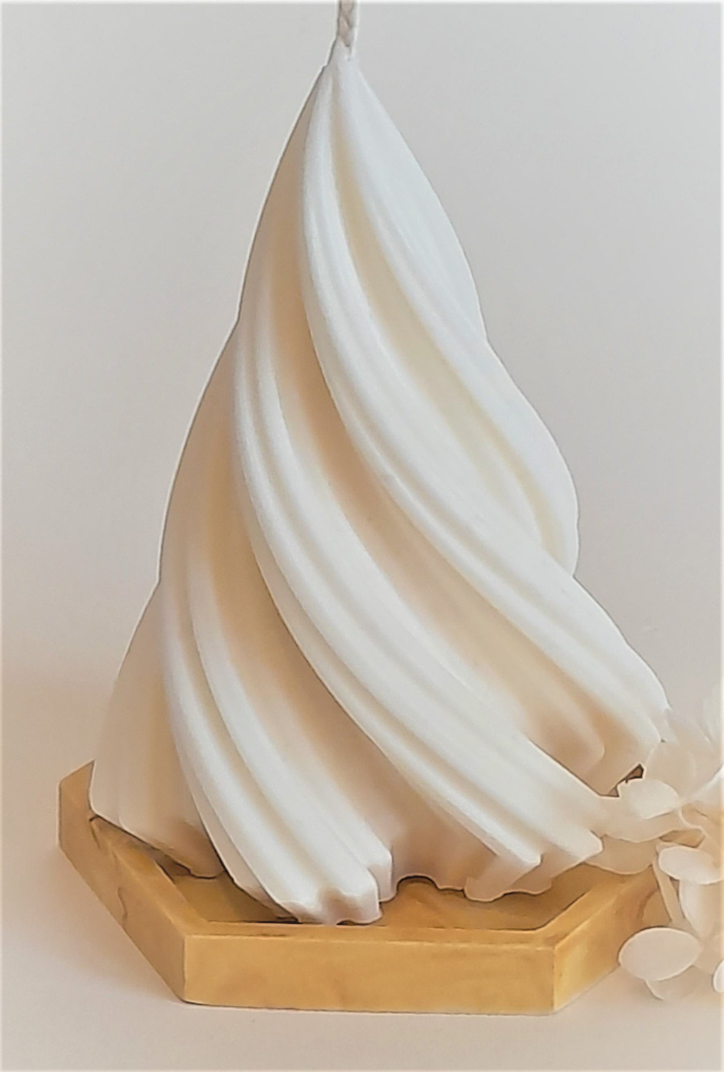 Sculptural Spiral Candles