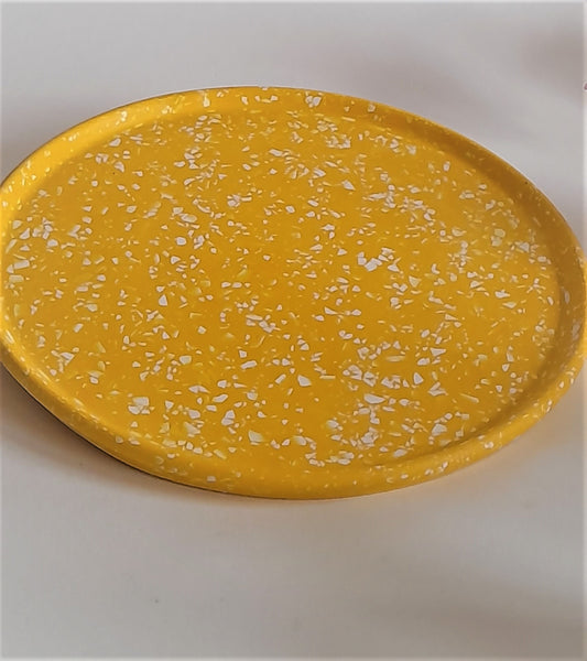 Extra Large Round Terrazzo Tray