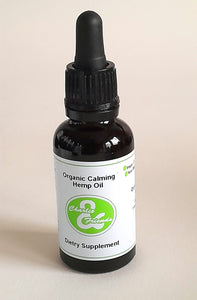 Calming Organic Hemp Oil  - For Dog & Cats  50ml