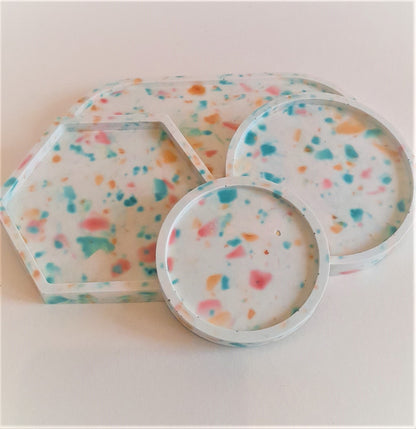 Hexagonal Shape Large Terrazzo coaster