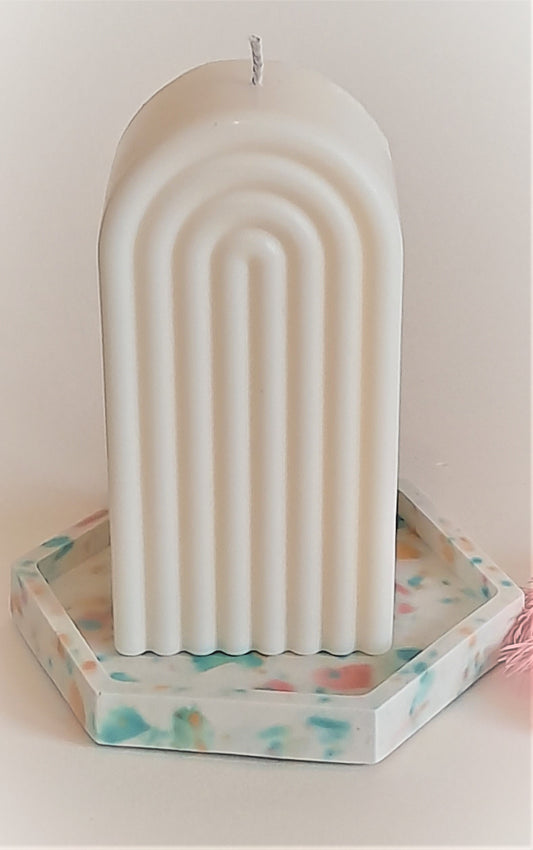 Sculptural Arch Candle