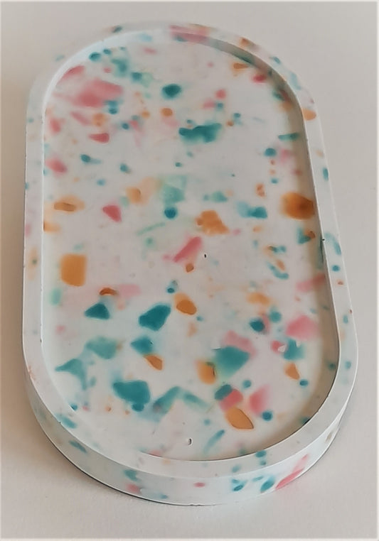 Terrazzo Oval Multifunctional Trinket Tray