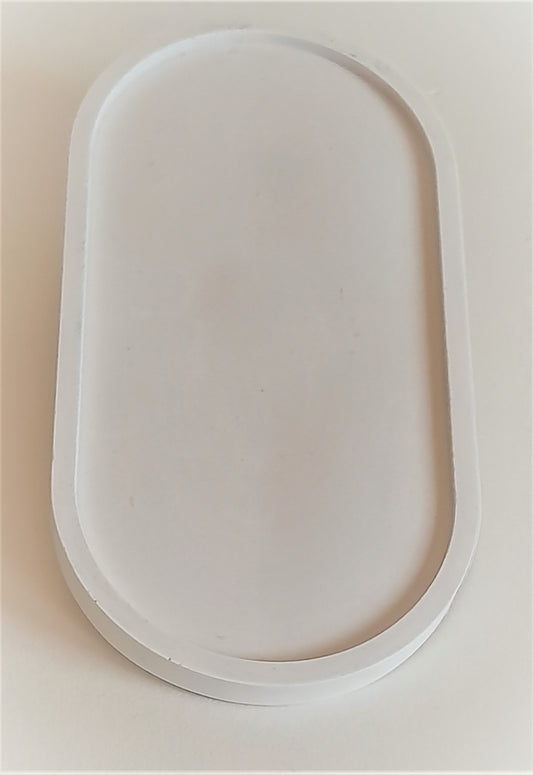 Beige Oval Multifunctional Trinket Tray