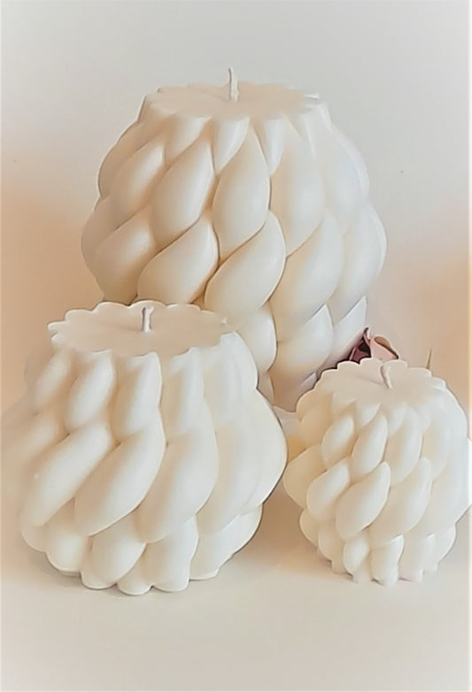 Sculptural Weave Candles